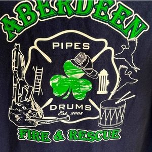 Fire Department Pipes & Drums T Shirt